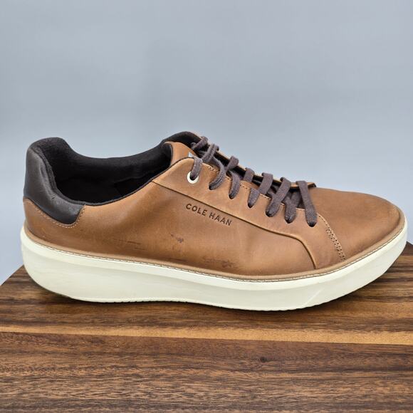 Cole Haan Other - Cole Haan Grandpro Topspin Shoes Men's 11.5 M Brown Leather Tennis Sneakers